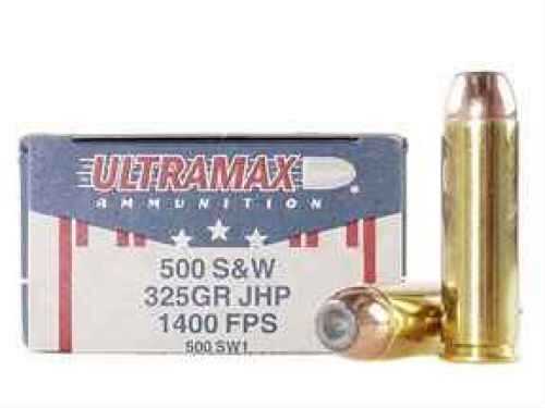 500 S&W 20 Rounds Ammunition Ultramax 325 Grain Hollow Point